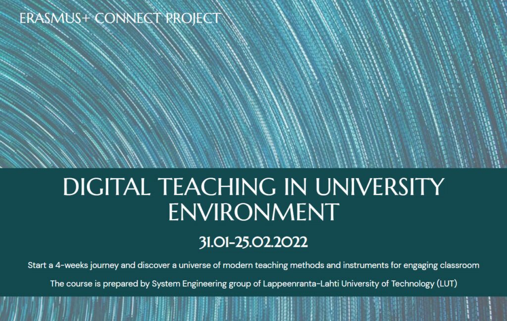 DTUE 2nd edition 1024x649 1 - Înscrieri la cursul „DIGITAL TEACHING IN UNIVERSITY ENVIRONMENT” în cadrul proiectului Connect