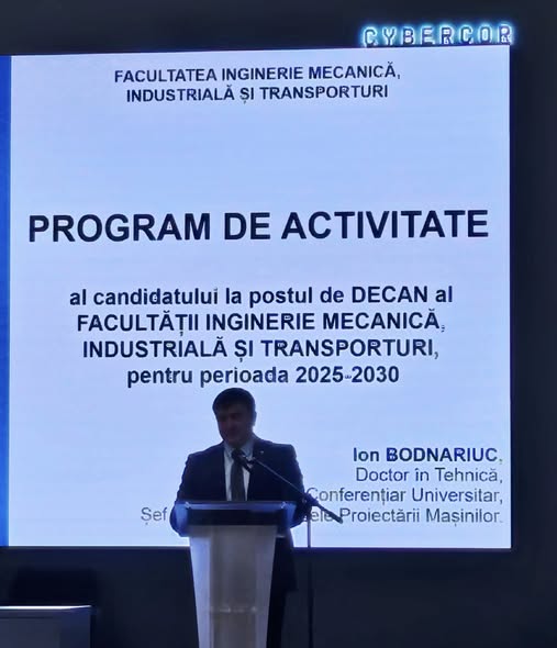 1 4 - Continuity, Professionalism, and Vision: Ion BODNARIUC, the New Dean of the Faculty of Mechanical, Industrial and Transport Engineering